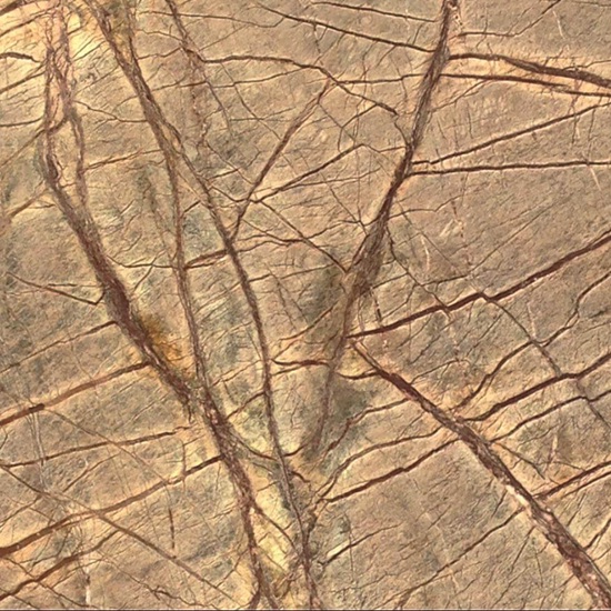 a close-up of Rainforest Brown Marble