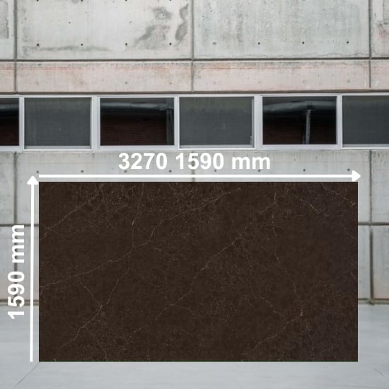 an image of a Silestone Chateau Brown slab