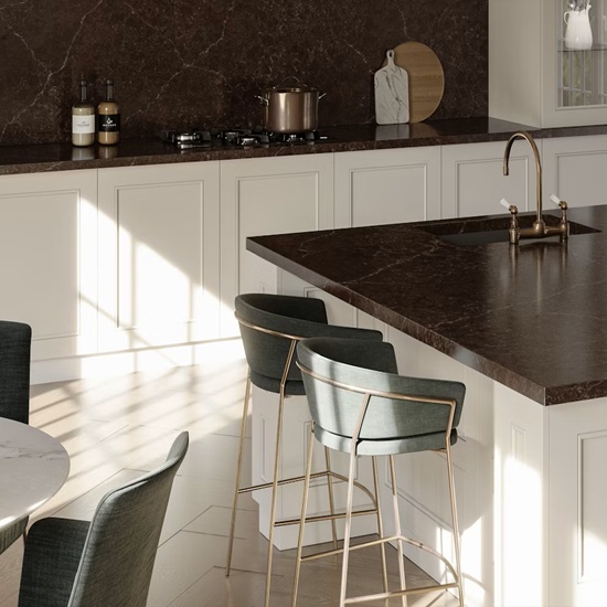 Silestone Chateau Brown worktops