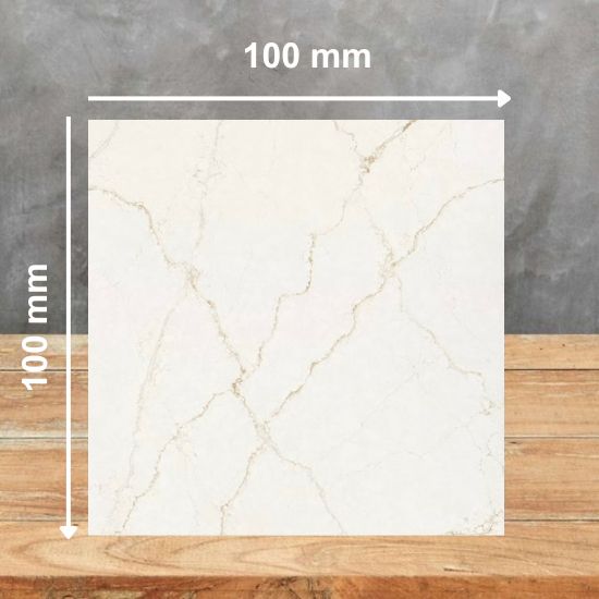 an image of a Silestone Blanc Elysee sample