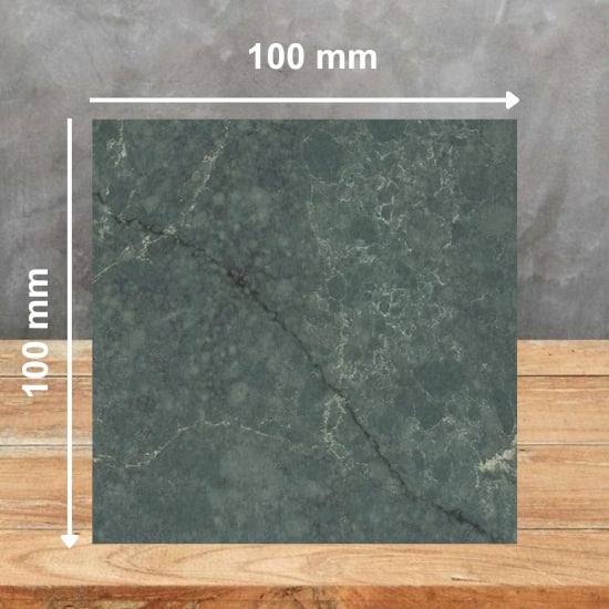 an image of a Silestone Jardin Emerald sample