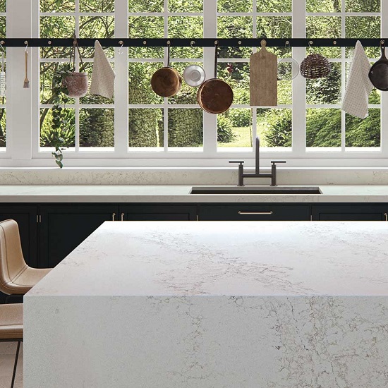 Caesarstone Layalite kitchen island