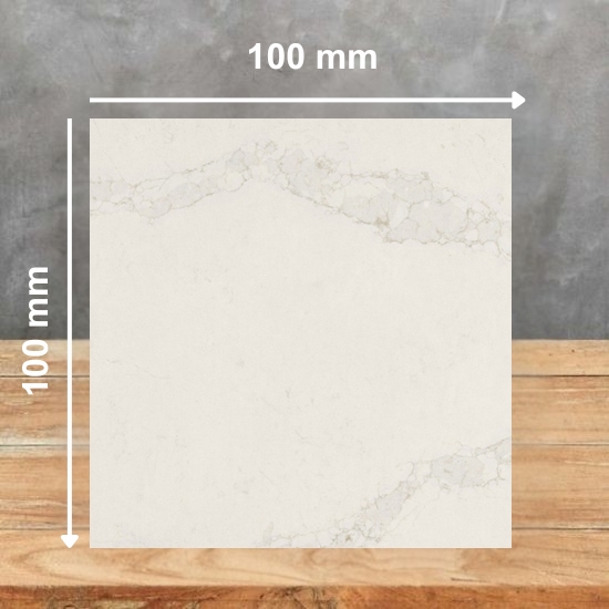 an image of a Caesarstone Calacatta Stillstorm sample