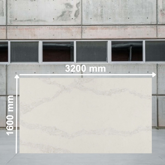 an image of a Caesarstone Calacatta Stillstorm slab