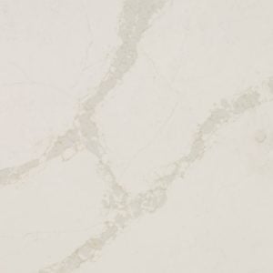a close-up of Caesarstone Calacatta Nectar quartz