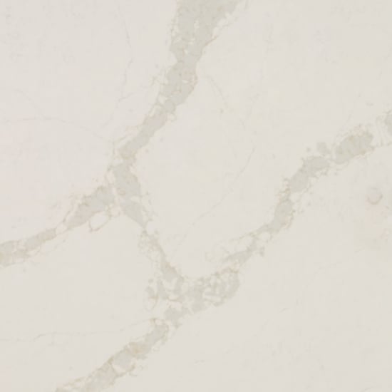 a close-up of Caesarstone Calacatta Nectar quartz
