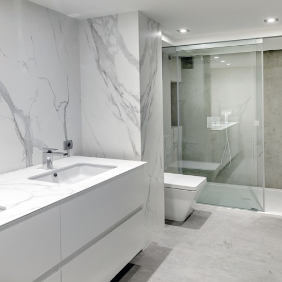 Neolith Estatuario vanity top