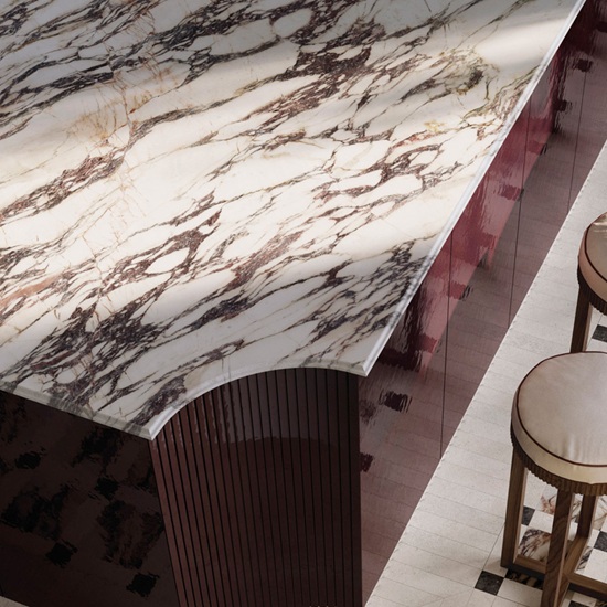 Sapienstone Fior Di Viola 4D island worktop