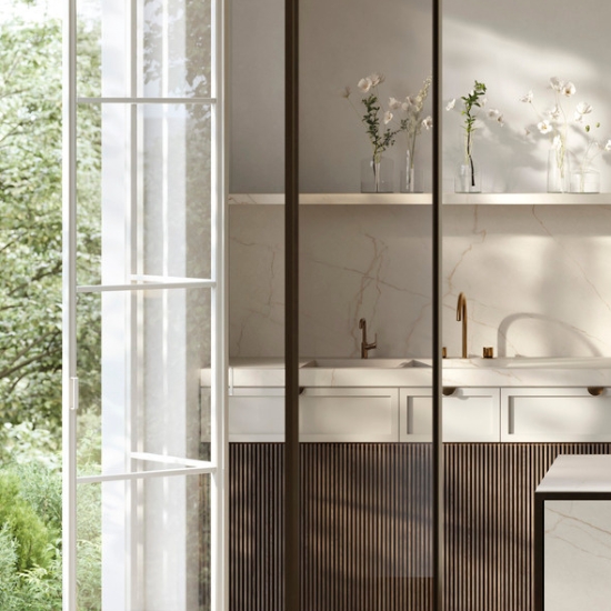 Sapienstone Crema Avorio kitchen