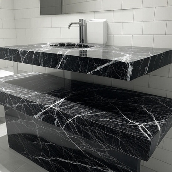 an ai image of a bathroom worktop in Sensa Oihana