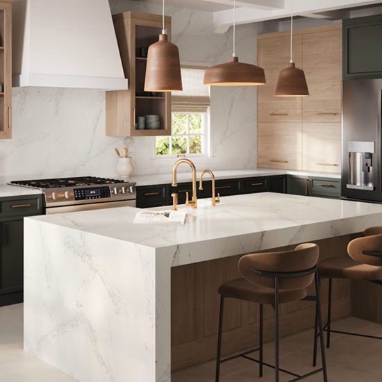 a Silestone Bronze Rivers kitchen worktop