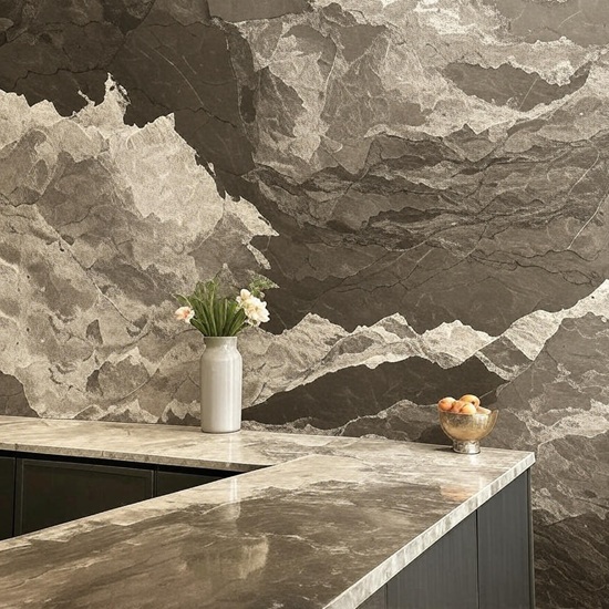 an image of a Camouflage Marble worktop