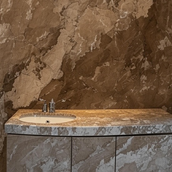 an image of Camouflage Marble bathroom