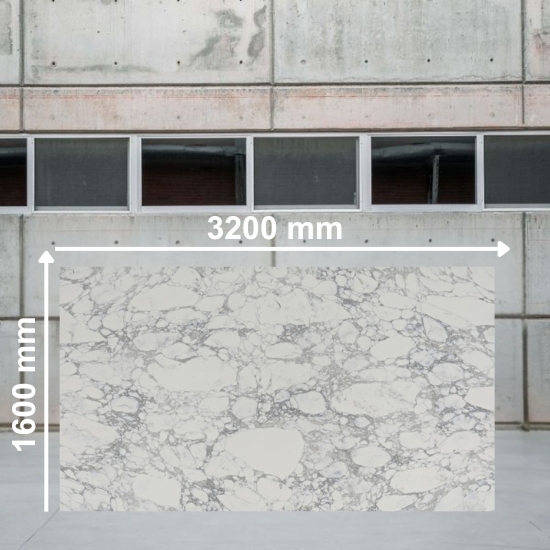 Arabescato Grey Quartz slab