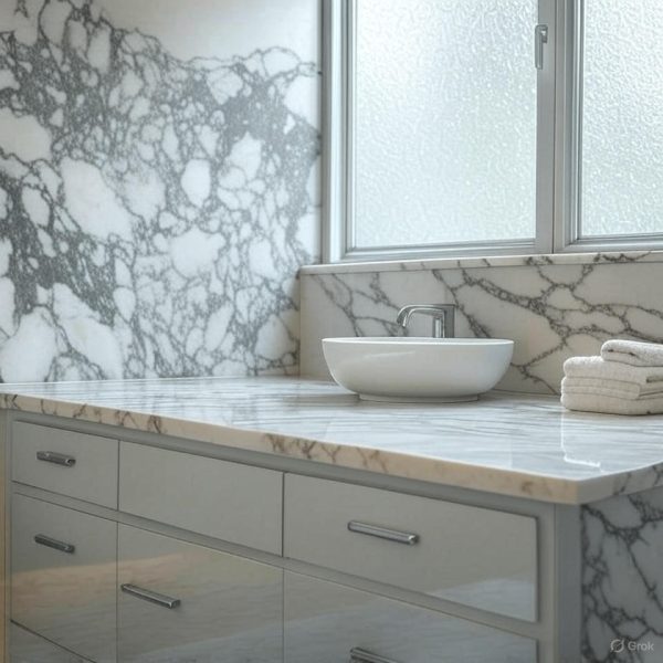 Calacatta Viola full body quartz kitchen worktop