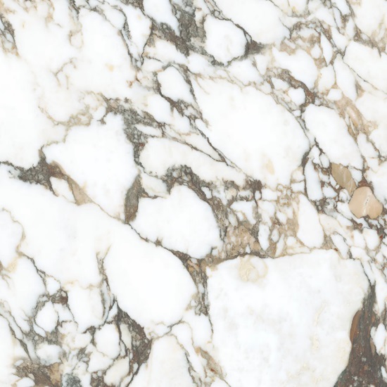 a close-up of Calacatta Viola 4D full-body vein quartz