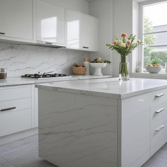 Eclipse Quartz kitchen worktops