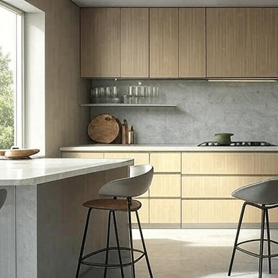 Taj Mahal Quartz kitchen