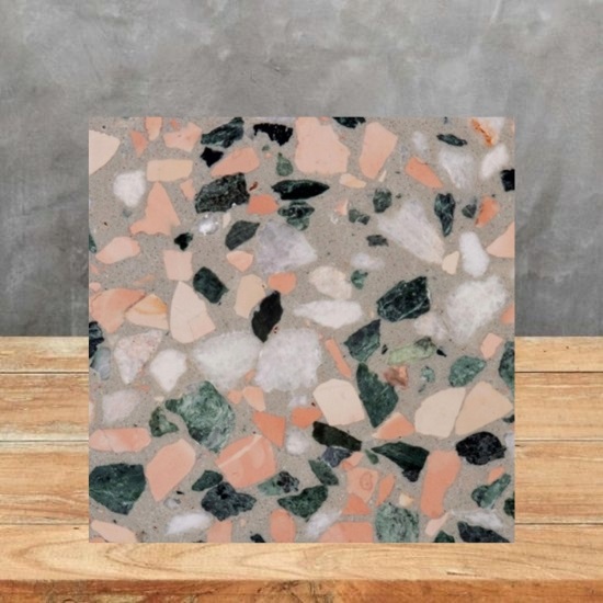 light grey and pink Terrazzo Mazzanti sample