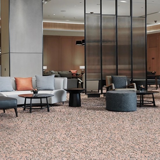 light grey and pink Terrazzo Mazzanti floor tiles
