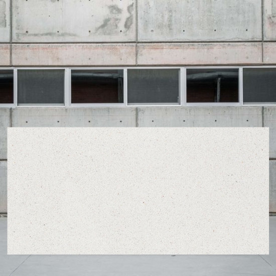 Terrazzo Bianco Neve slab