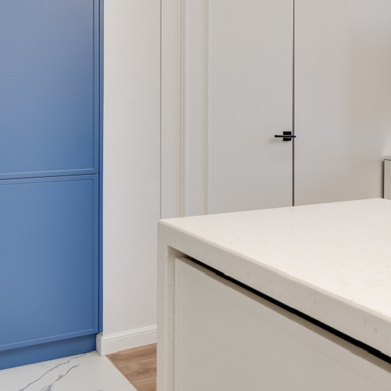 white Terrazzo worktop Bianco Neve