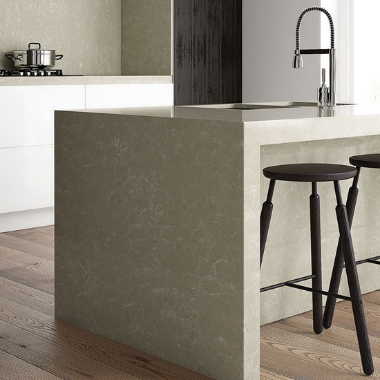 cream Terrazzo Cotone kitchen island