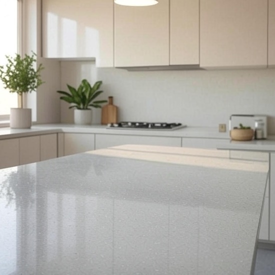 a cream Terrazzo Cotone worktop