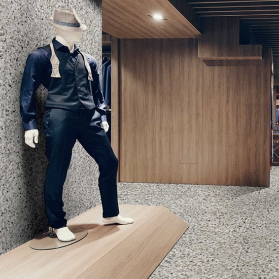 Terrazzo Farnese floor tiles in a clothing Store