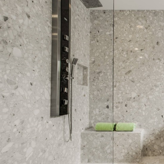 Terrazzo Fior Di Pesco bathroom