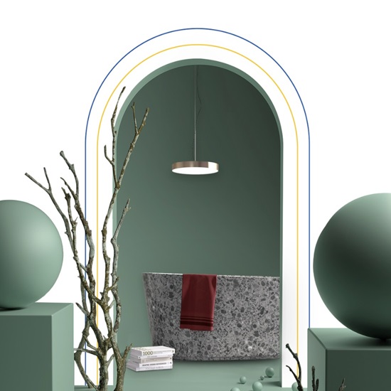 grey Terrazzo Milano bathroom