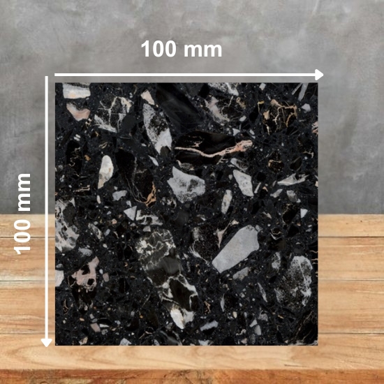 black Terrazzo Nero Portoro sample