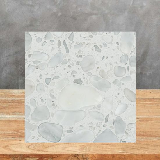 white Terrazzo Palladio Doge sample