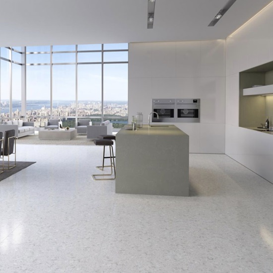 white Terrazzo Palladio Doge kitchen