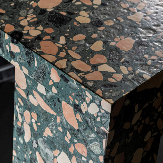 green Terrazzo Palladio Fenice kitchen island
