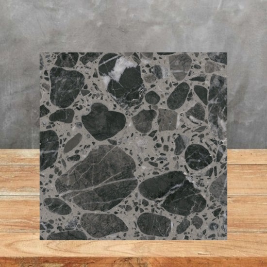 dark and light grey Terrazzo Palladio Laguna sample