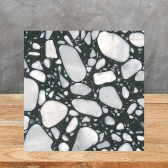 black and white Terrazzo Palladio Moro sample