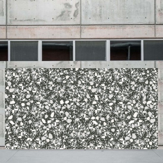 black and white Terrazzo Palladio Moro slab
