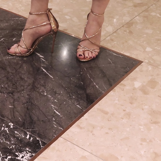 pink Terrazzo Rosa Del Garda floor tiles