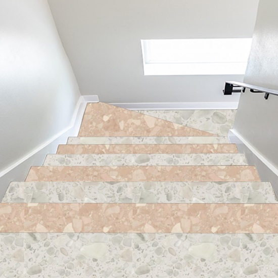 pink Terrazzo Rosa Del Garda stairs