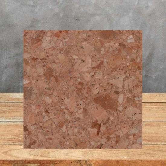 red terrazzo Rosso Verona sample