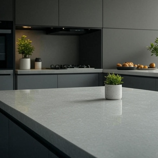 beige white veins Terrazzo Tibet Worktop