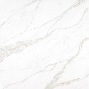a close-up of Calacatta Gold Bergamo quartz slab