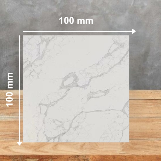 Atlantic Calacatta Quartz sample