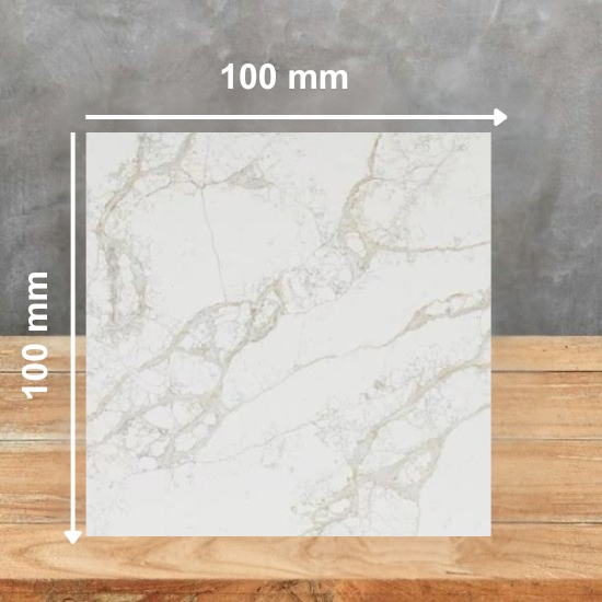 an imagen of Calacatta Tuscan Giant quartz sample