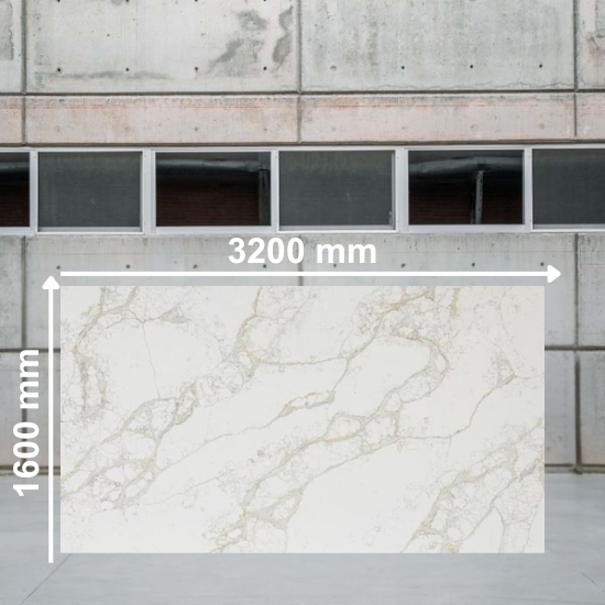 image of Calacatta Tuscan Jumbo quartz slab