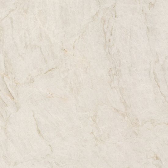 Close-up of Neolith Taj Mahal sintered stone showing luminous creamy base with subtle golden veining and quartzite texture